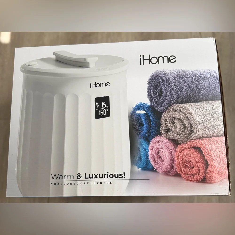iHome Luxury 20L Towel Warmer Bucket Spa Heater Fast Heat Home Bathroom